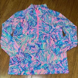 Lilly Pulitzer girls popover in Pink sunset coco breeze size large (8-10) NWOT